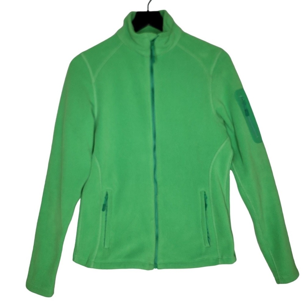 Outfitter Trading Co Performance Fleece Jacket Green Zip Breckenridge Outdoor S
